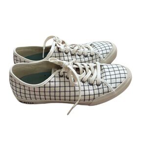SeaVees Grid Pattern Sneakers in Black and White